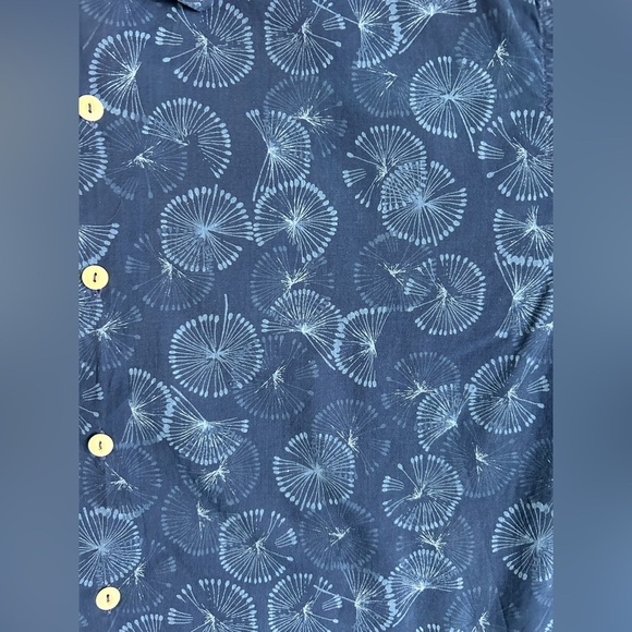 Cultuata Men’s button up relaxed casual shirt in dandelion like pattern XXL - Picture 5 of 7